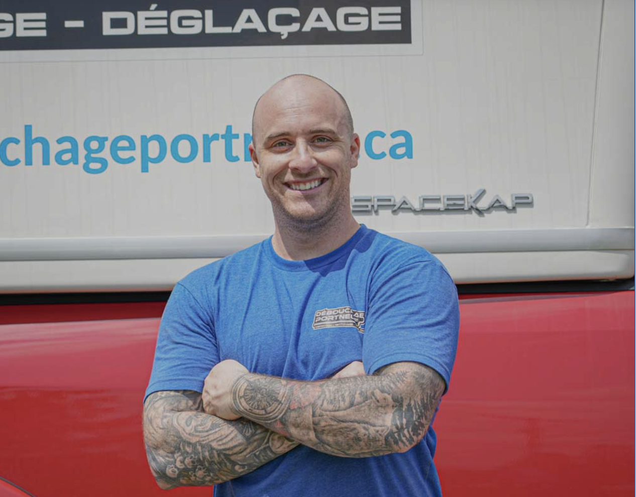 Cédric propriétaire débouchage portneuf